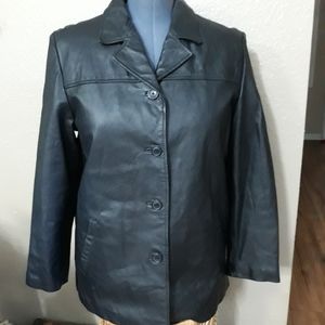 Dennis Basso Genuine Leather Coat